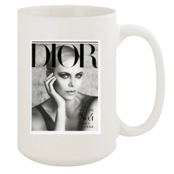 Charlize Theron 15oz White Mug