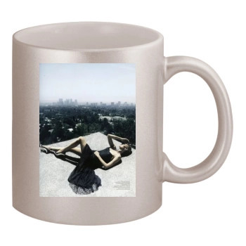 Charlize Theron 11oz Metallic Silver Mug