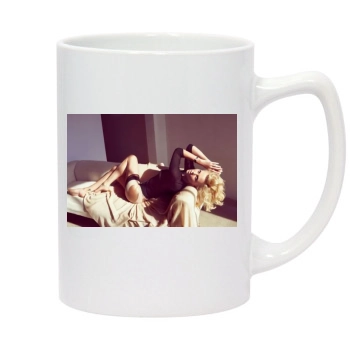 Charlize Theron 14oz White Statesman Mug