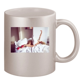 Charlize Theron 11oz Metallic Silver Mug