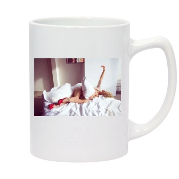 Charlize Theron 14oz White Statesman Mug