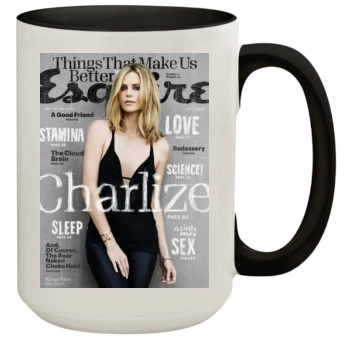 Charlize Theron 15oz Colored Inner & Handle Mug