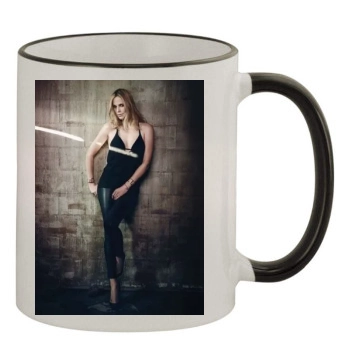 Charlize Theron 11oz Colored Rim & Handle Mug