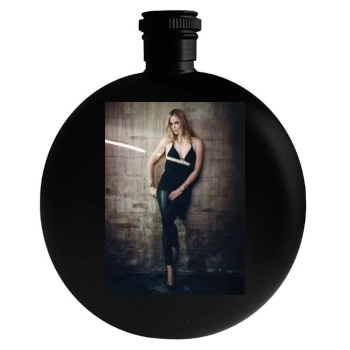 Charlize Theron Round Flask