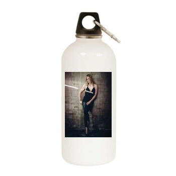 Charlize Theron White Water Bottle With Carabiner