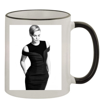 Charlize Theron 11oz Colored Rim & Handle Mug