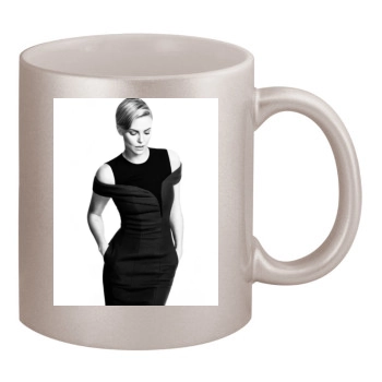 Charlize Theron 11oz Metallic Silver Mug