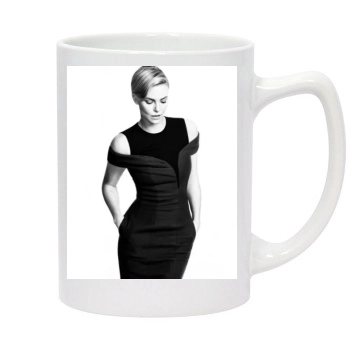 Charlize Theron 14oz White Statesman Mug