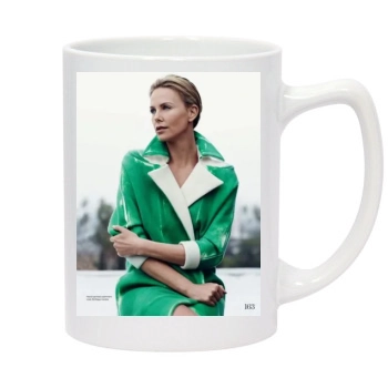 Charlize Theron 14oz White Statesman Mug