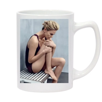 Charlize Theron 14oz White Statesman Mug