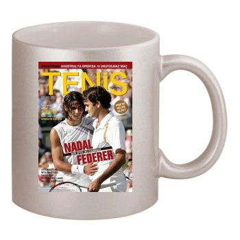 Rafael Nadal 11oz Metallic Silver Mug