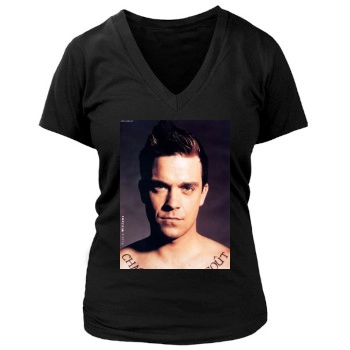 Robbie Williams Women's Deep V-Neck TShirt