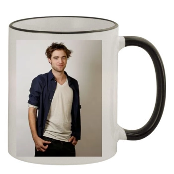 Robert Pattinson 11oz Colored Rim & Handle Mug