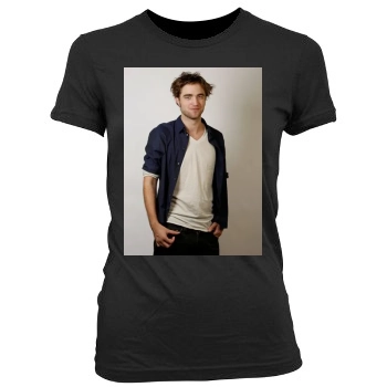 Robert Pattinson Women's Junior Cut Crewneck T-Shirt