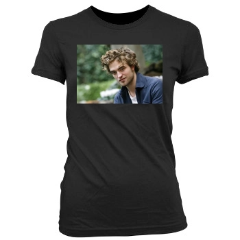 Robert Pattinson Women's Junior Cut Crewneck T-Shirt