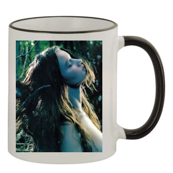 Rosie Huntington-Whiteley 11oz Colored Rim & Handle Mug