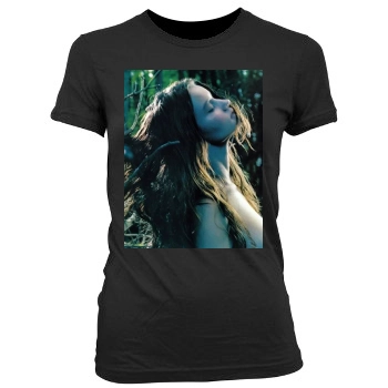 Rosie Huntington-Whiteley Women's Junior Cut Crewneck T-Shirt