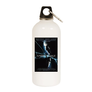 Unbreakable (2000) White Water Bottle With Carabiner