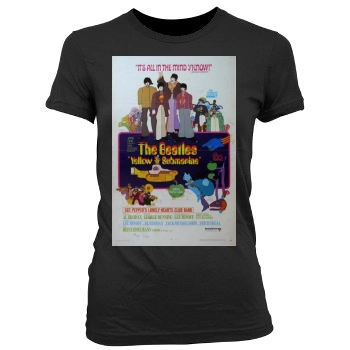 Yellow Submarine (1968) Women's Junior Cut Crewneck T-Shirt