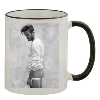 David Beckham 11oz Colored Rim & Handle Mug