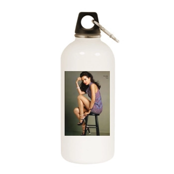 Camilla Belle White Water Bottle With Carabiner