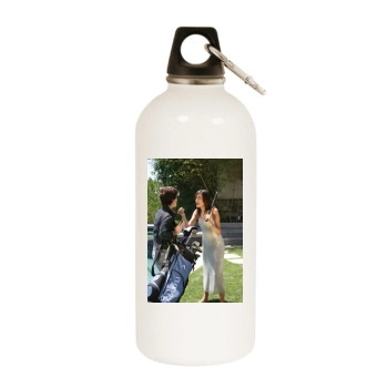 Camilla Belle White Water Bottle With Carabiner