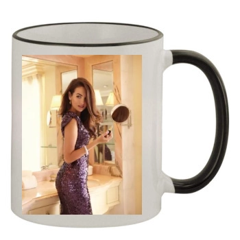 Camilla Belle 11oz Colored Rim & Handle Mug