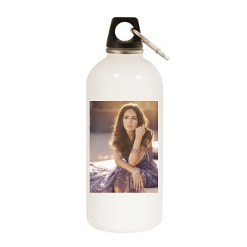 Camilla Belle White Water Bottle With Carabiner