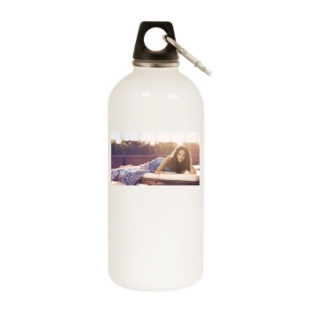 Camilla Belle White Water Bottle With Carabiner