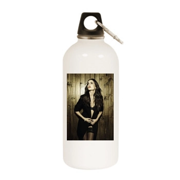 Camilla Belle White Water Bottle With Carabiner