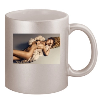 Candice Swanepoel 11oz Metallic Silver Mug