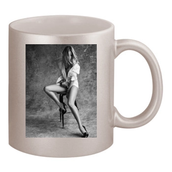 Candice Swanepoel 11oz Metallic Silver Mug