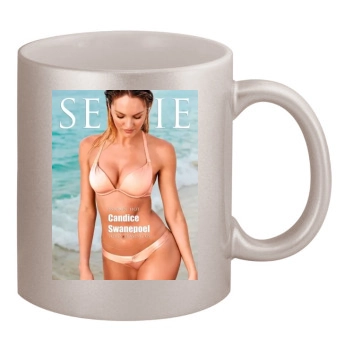 Candice Swanepoel 11oz Metallic Silver Mug