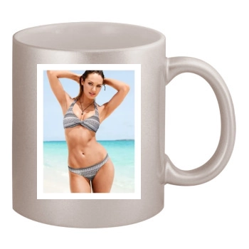 Candice Swanepoel 11oz Metallic Silver Mug