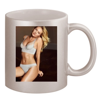 Candice Swanepoel 11oz Metallic Silver Mug