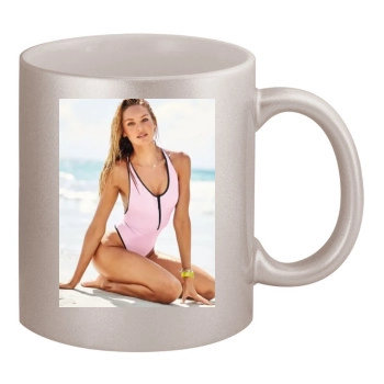 Candice Swanepoel 11oz Metallic Silver Mug