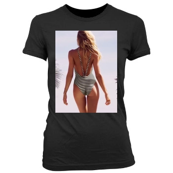 Candice Swanepoel Women's Junior Cut Crewneck T-Shirt