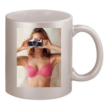 Candice Swanepoel 11oz Metallic Silver Mug