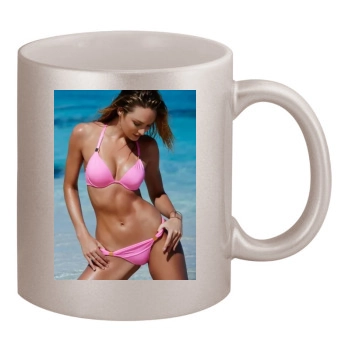 Candice Swanepoel 11oz Metallic Silver Mug