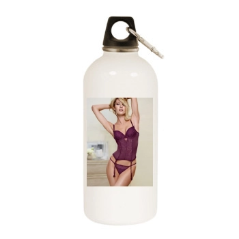 Candice Swanepoel White Water Bottle With Carabiner