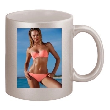 Candice Swanepoel 11oz Metallic Silver Mug