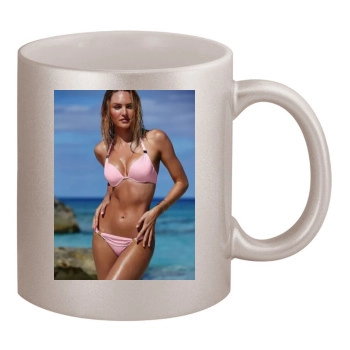 Candice Swanepoel 11oz Metallic Silver Mug