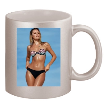 Candice Swanepoel 11oz Metallic Silver Mug