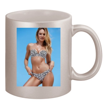 Candice Swanepoel 11oz Metallic Silver Mug