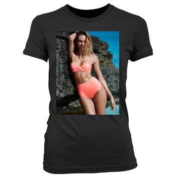 Candice Swanepoel Women's Junior Cut Crewneck T-Shirt