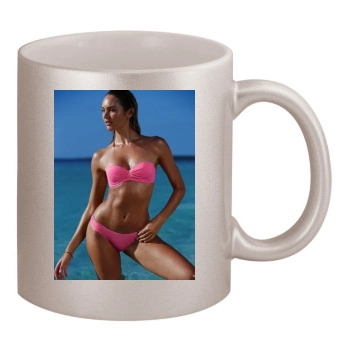 Candice Swanepoel 11oz Metallic Silver Mug