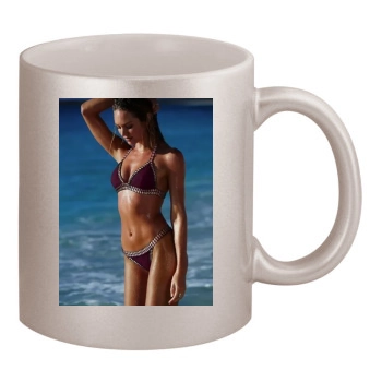 Candice Swanepoel 11oz Metallic Silver Mug