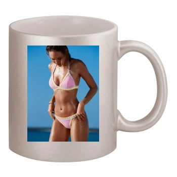 Candice Swanepoel 11oz Metallic Silver Mug