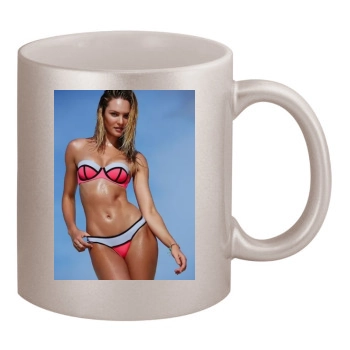 Candice Swanepoel 11oz Metallic Silver Mug