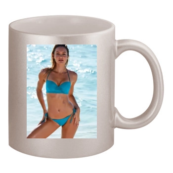 Candice Swanepoel 11oz Metallic Silver Mug